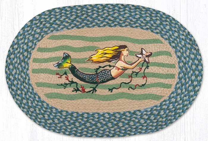 OP-245 20×30 Mermaid Oval Rug