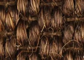 Oriental Deluxe Brown Sisal medium rug with Belgian Cocoa Cotton binding