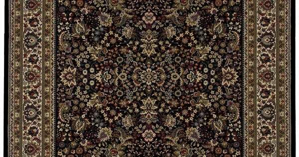 Oriental Weavers Ariana 213K8 Black/ Ivory Area Rug 8 ft. Square
