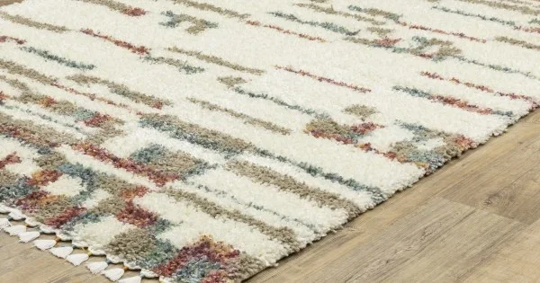 Oriental Weavers Axis Ax06A Ivory/ Multi 5 Ft. 3 In. X 7 Ft. 6 In. Rectangle Rug