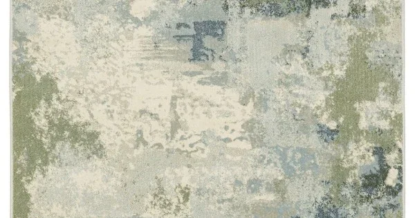 Oriental Weavers Branson Br08A Blue/ Green Area Rug 3 ft. 3 in. X 5 ft. Rectangle