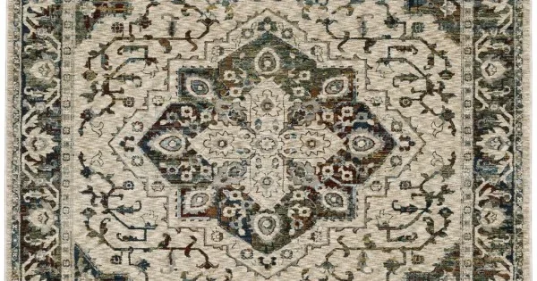 Oriental Weavers Capella Cap12 Beige/ Multi 9 Ft.10 In. X 12 Ft.10 In. Rectangle Rug