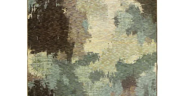 Oriental Weavers Evolution 8011B Blue/ Brown Area Rug 1 ft. 10 in. X 3 ft. 2 in. Rectangle