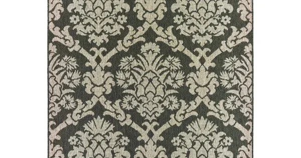 Oriental Weavers Latitude 8020K Grey/ Charcoal Area Rug 9 ft. 10 in. X 12 ft. 10 in. Rectangle