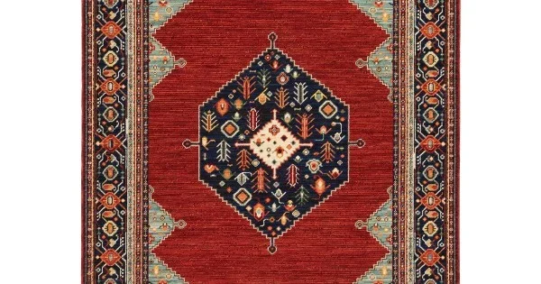 Oriental Weavers Lilihan 5503M Red/ Blue Area Rug 3 ft. 3 in. X 5 ft. Rectangle