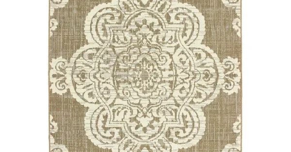 Oriental Weavers Marina 5929J Tan/ Ivory Area Rug 1 ft. 9 in. X 3 ft. 9 in. Rectangle