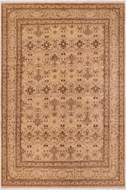 Oriental Ziegler Concepci Tan/Tan Wool Rug – 8’1” x 9’8”