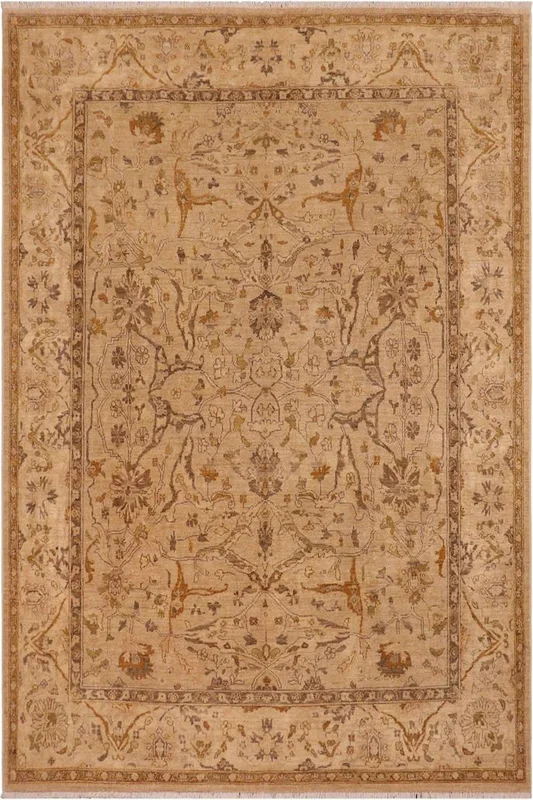 Oriental Ziegler Corrine Taupe/Tan Wool Rug – 7’11” x 9’9”