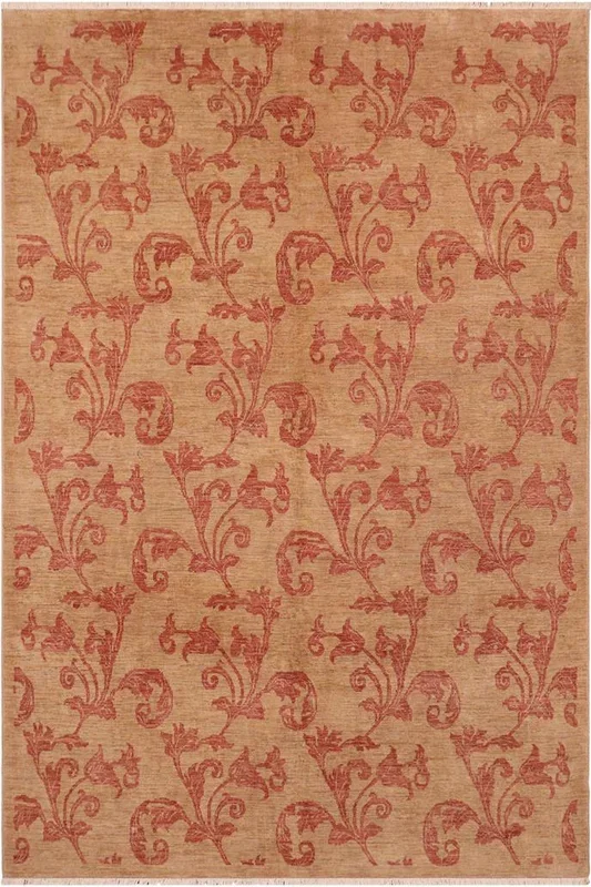 Oriental Ziegler Deana Tan/Rust Wool Rug – 8’1” x 9’9”