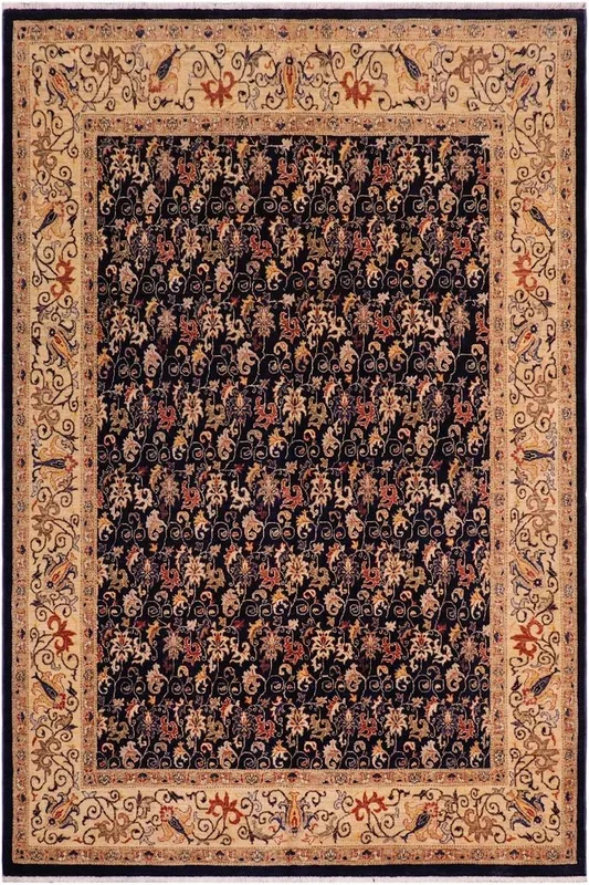 Oriental Ziegler Denita Blue/Light Gold Wool Rug – 7’11” x 9’6”