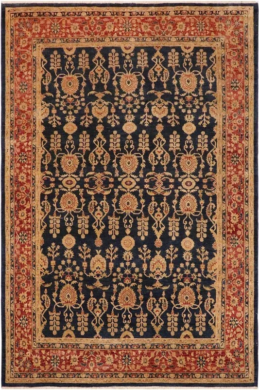 Oriental Ziegler Ethan Blue/Red Wool Rug – 9’0” x 12’0”