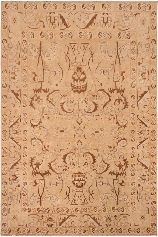 Oriental Ziegler Gabriela Tan/Brown Wool Rug – 7’8” x 9’5”
