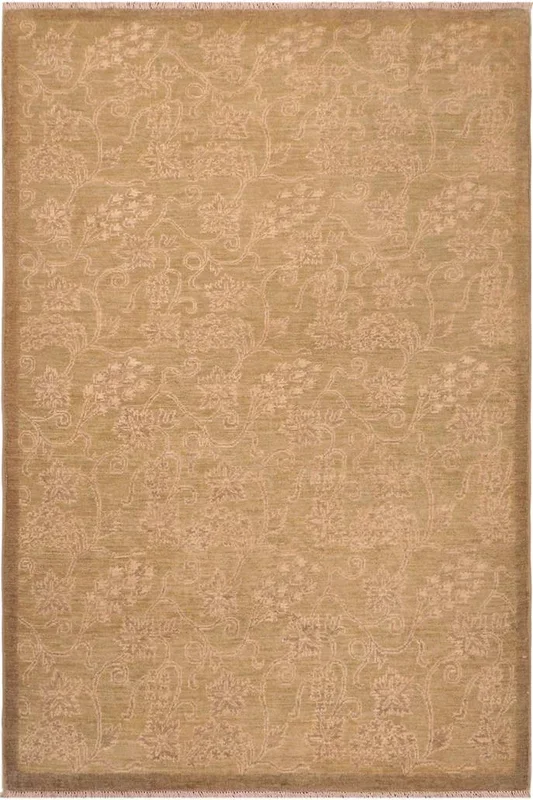Oriental Ziegler Marc Green/Gold Wool Rug – 4’6” x 6’5”