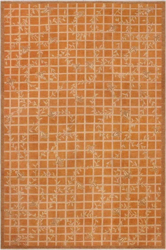 Oriental Ziegler Odell Orange/Beige Wool Rug – 9’0” x 11’9”