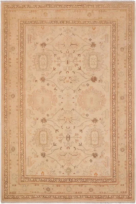 Oriental Ziegler Siobhan Beige/Tan Wool Rug – 9’0” x 12’0”