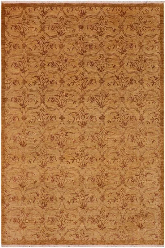 Oriental Ziegler Yung Green/Brown Wool Rug – 9’0” x 12’1”
