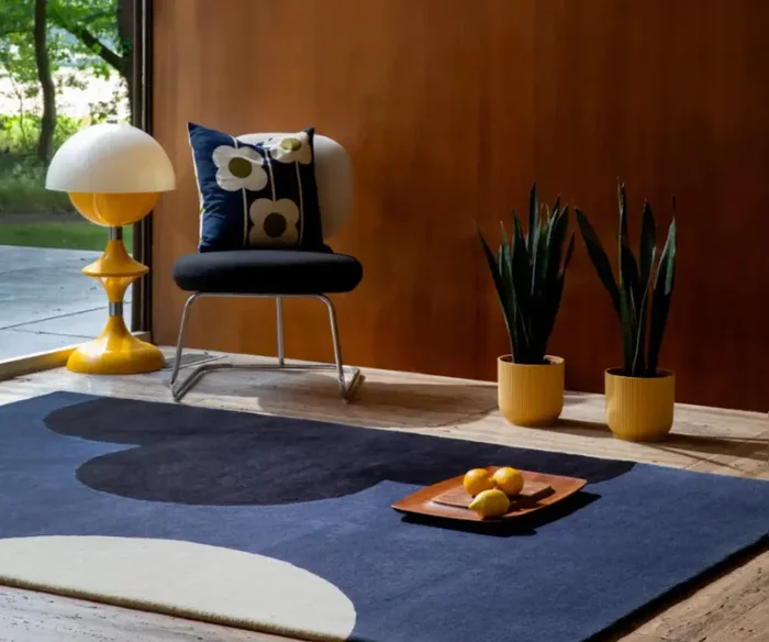 Orla Kiely Geo Flower Denim 060608 Rug