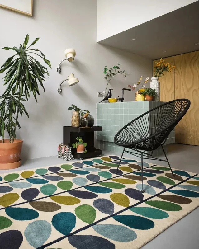 Orla Kiely Multi Stem Kingfisher 059507 Rug