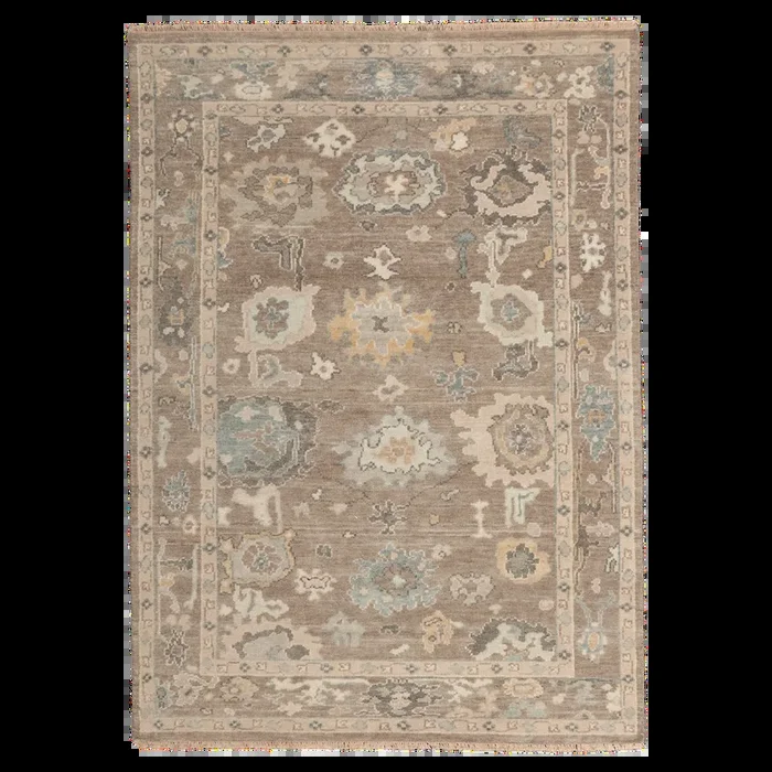 Oushak Collection Hand-knotted Area Rug #AT175BRBGHE