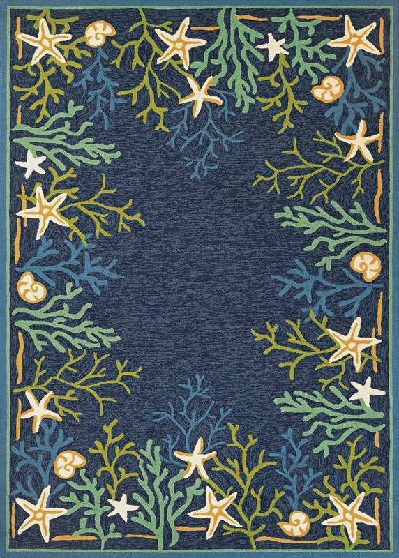 OUTDOOR ESCAPE 4092 HAND-HOOKED Synthetic Blend Indoor/Outdoor Area Rug By Couristan Rugs
