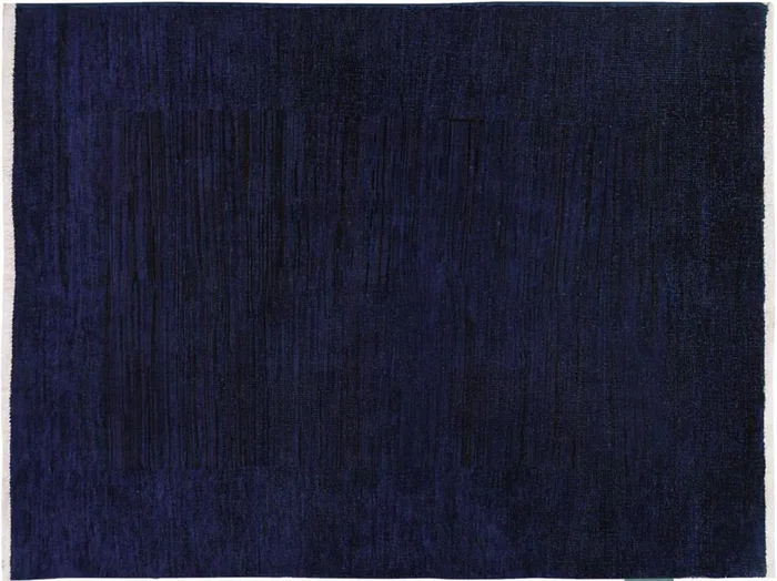 Over Dyed Marco Blue/Purple Hand-Knotted Rug – 3’1 x 4’7