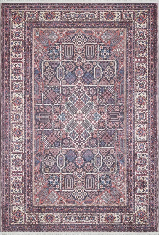 Paila Turkish Oushak Tribal Red Beige Rug