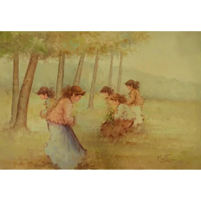 Painting Canvas Wall Art French Oil Painting MAbctilli Ready To Hang For Home Wall Art Decoration 50″ X 70″ AbcAbcp-207