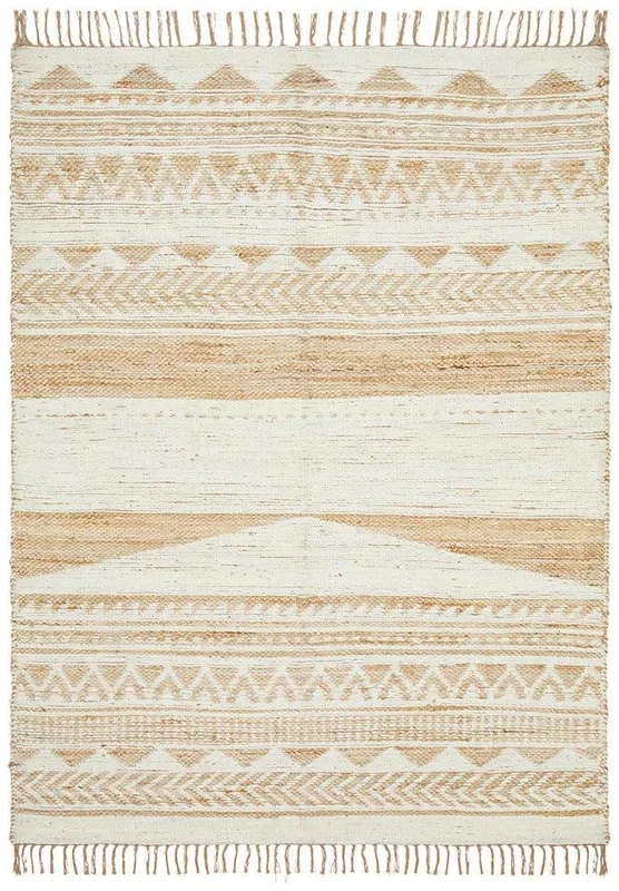 Palmero hand Woven Natural White Floor Rug