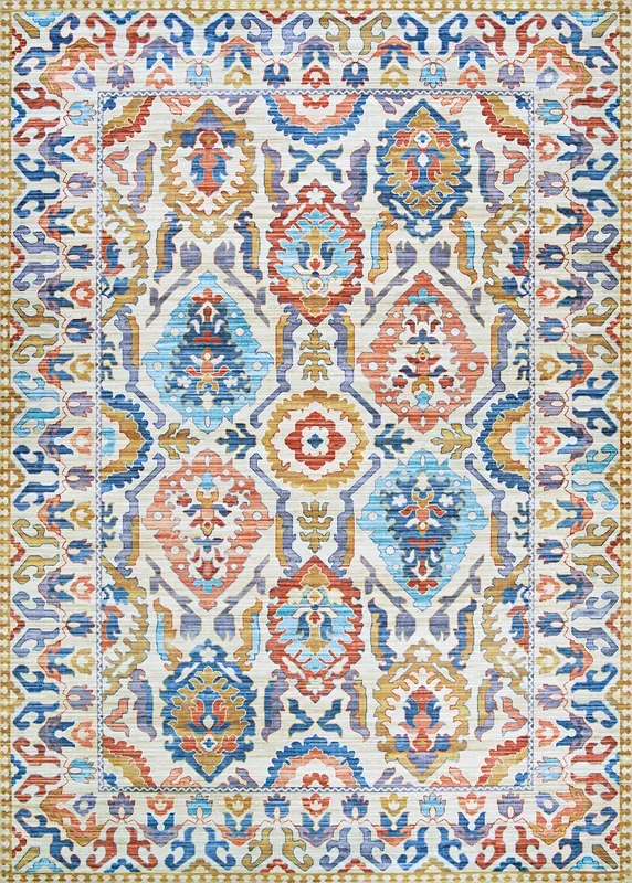PASHA 5076 Digitally Printed Synthetic Blend INDOOR Area Rug By Couristan Rugs