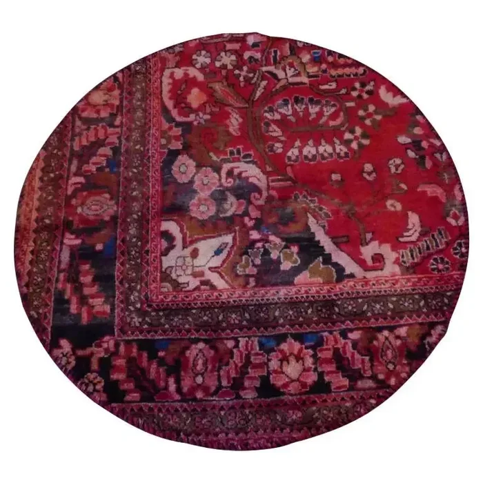 Persian Hand-Knotted Rug Made With Natural Wool And Cotton 110 X 110 Cm Pan312