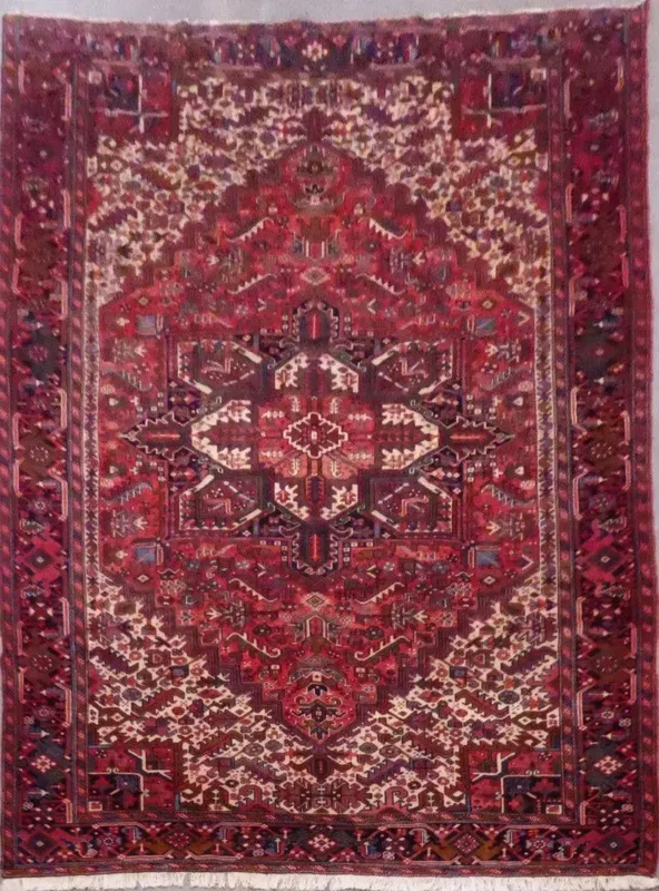 Persian Heriz Hand-Knotted Rug Made With Natural Wool And Cotton 12’3” X 9’3” Panr2583