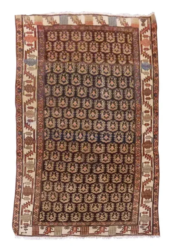 Persian Malayer Hand-Knotted Rug Made With Natural Wool & Cotton 6′ X 5’7″ Pan157201