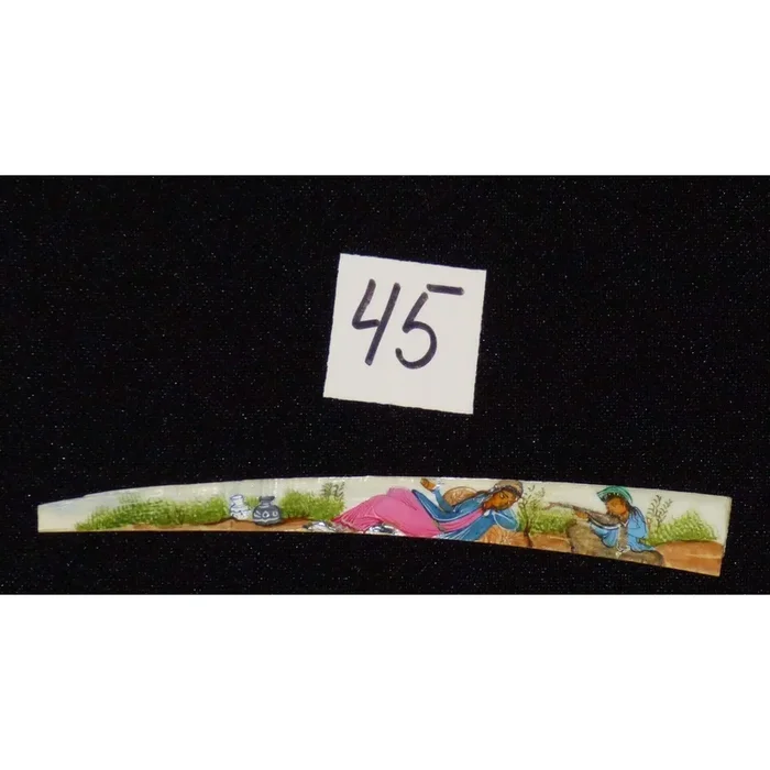 Persian Wall Art Miniature On Bone Painting Fine Art Handmade Ready For Home Decoration 9″ X 2″ Abcpm0198
