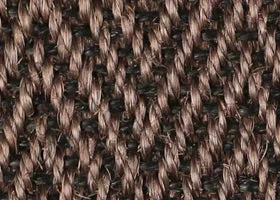 Pewter Black Herringbone Sisal