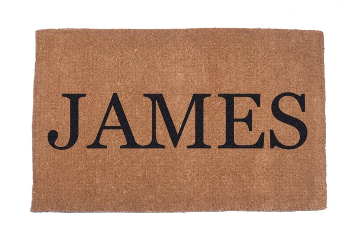 Plain Text Personalized Doormats