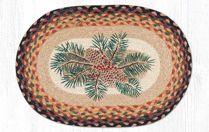 PM-OP-083 Pinecone Red Berry Placemat 13″x19″