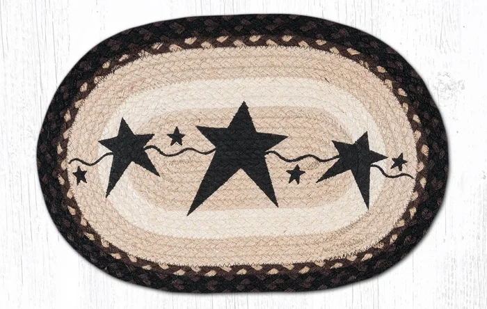 PM-OP-313 Primitive Stars Black Placemat 13″x19″