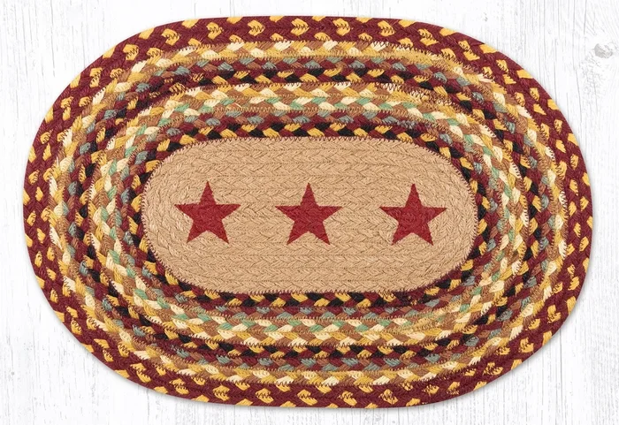 PM-OP-357 Burgundy Stars Placemat 13″x19″