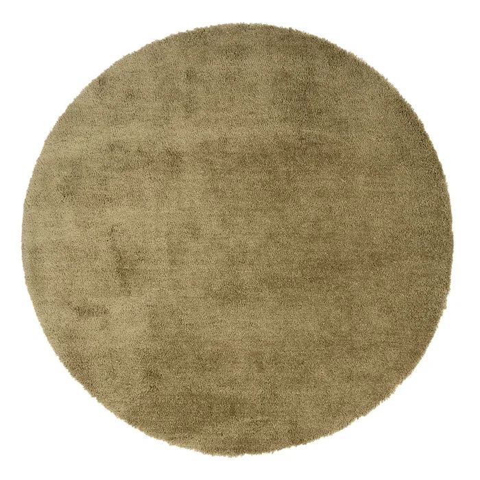 Premium Sage Green Shaggy Circle Rug – Sage