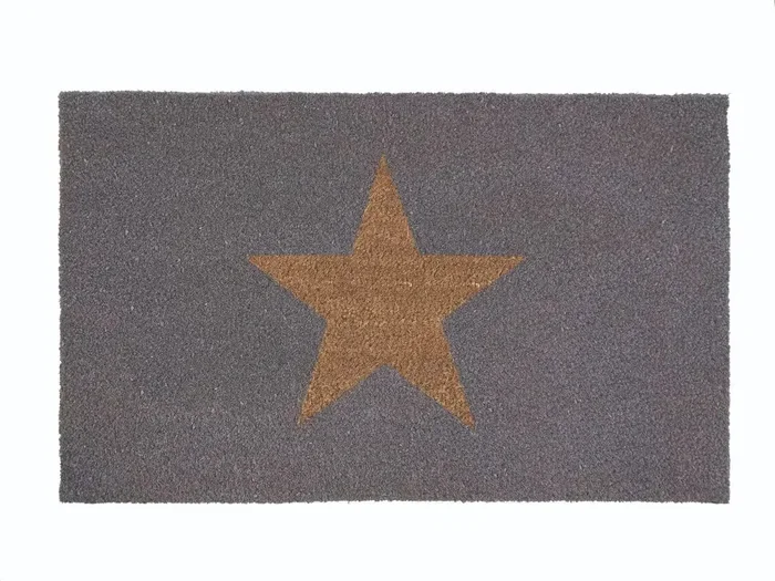 Printed Coir Inverse Star Rug