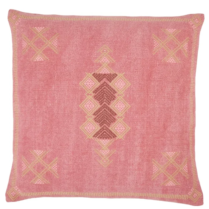 Puebla PUB09 Pink/Tan Pillow