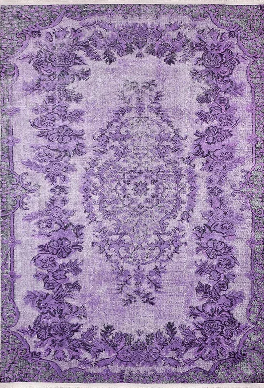 Puna Turkish Distressed Purple Rug