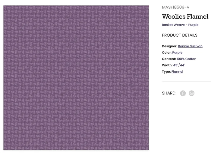 Purple Basket Weave Flannel