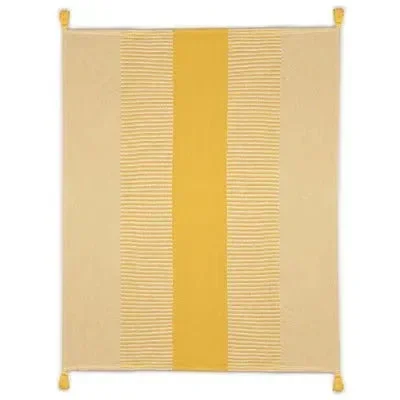 Radial 80281GFW Gold Finch/White Throw White