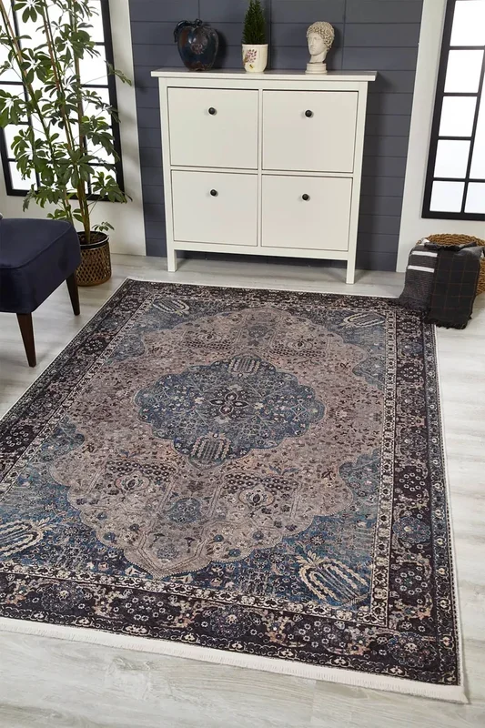 Raina Turkish Medallion Traditional Oriental Rug