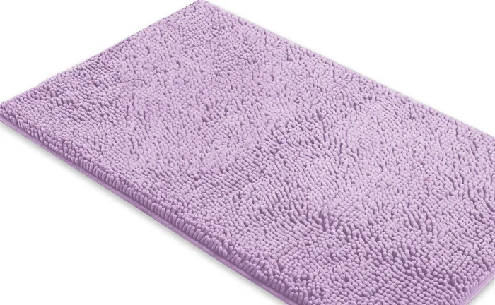 Rectangle Microfiber Bathroom Rug, 24×36 inch, Lavender