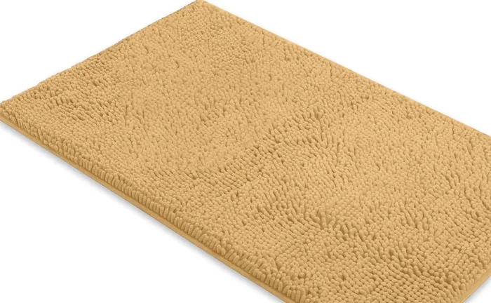 Rectangle Microfiber Bathroom Rug, 24×36 inch, Marzipan