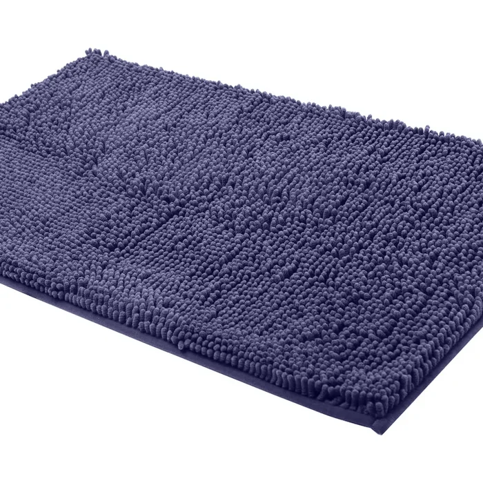 Rectangle Microfiber Bathroom Rug, 24×39 inch, Blue-purple