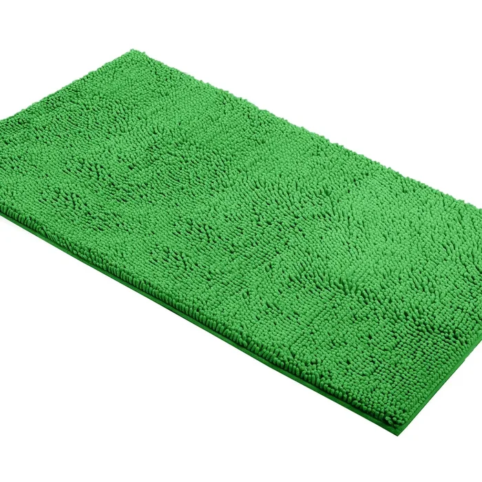 Rectangle Microfiber Bathroom Rug, 27×47 inch, Green