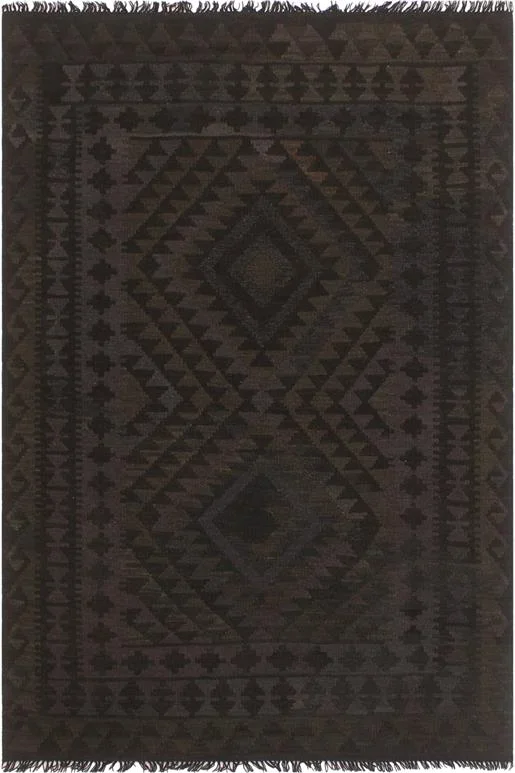 Retro Turkish Kilim Kandi Hand-Woven Wool Rug – 5’0” x 6’4”
